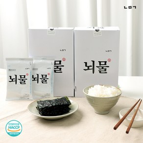 뇌물명란김 60봉 고소순한맛 맛있고 재밌는 24년 햇김 조미김 도시락김 전장김, 60개, 4mg