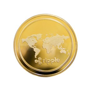 HDTOP 기념주화 가상화폐 리플코인 골드 HT-COIN014, 단품, 1개