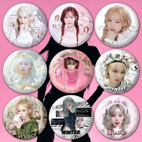 에스파 배지 aespa윈터 Winte 뱃지 아이돌굿즈
