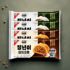 정년이 기린 호빵 야채 (4입)x2개+피자 (4입)x2개, 4개, 360g