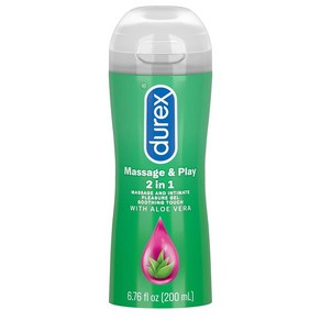 듀렉스 알로에 베라 마사지 앤 플레이 젤 Duex Massage & Play 2 in ubicant with Aloe Vea 6.76 fl. oz., 1개, 200ml