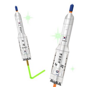 각도조절 빨대 에어로켓 대형 누리호(5인벌크), 1개