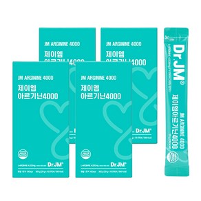 닥터제이엠 아르기닌 대사증진 활력 다이어트 갱년기 수험생 운동 숙취 면역력, 300g, 4개