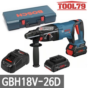 보쉬 GBH18V-26D 충전 로터리 해머드릴 D핸들 SDS-PLUS 4.0AH+8.0AH 함마 햄머