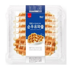 [오티삼립]순우유 와플 10입 (360g) 2팩, 2개, 360g