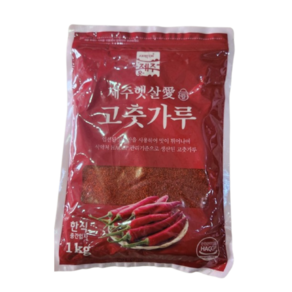 제주햇살애 고춧가루 한식용(중간입자), 1kg