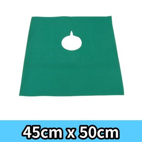 치과용 녹색 소공포 45x50cm 치아치료용 순면 얼굴덮개 병원 치과얼굴덮개