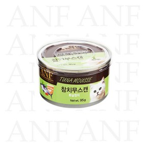 ANF 고양이캔 참치무스 캔 95g 고양이 습식 간식, 1개