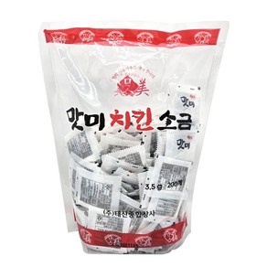 배달포장 일회용 치킨소금 3.5gx200개입 삼계탕 치킨 순대용, 3.5g, 200개