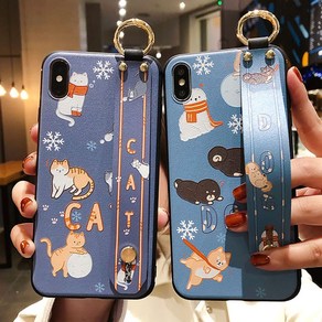 신서엔코 갤럭시S21시리즈 케이스 Galaxy Phone Case SCS-1543 큐트 애니 핸드 스트랩 케이스