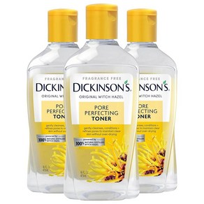 Dickinson's 오리지널 위치 헤이즐 포어 퍼펙팅 토너 16 oz 100% 천연 무향, 3개, 473ml