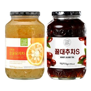 초록원 참꿀유자차 +꿀대추차S (2kg), 2kg, 1개입