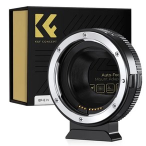 KnF EOS-NEX (AF) 렌즈 오토포커스﻿ 어댑터 캐논 EF 렌즈 > 소니 E - Canon EF/EF-S lens to Sony E mount adapte with AF, 1개