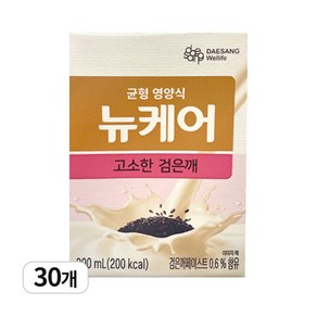 대상웰라이프 뉴케어 고소한검은깨 완전균형영양식, 200ml, 30개