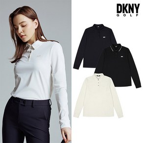 [디케이엔와이골프] [DKNY GOLF] 24SS 롱슬리브 카라 긴팔티셔츠 여성 3컬러 택1