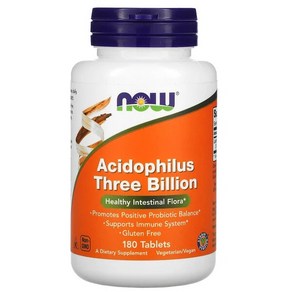 나우푸드 락토바실러스 애시도필러스 acidophilus 30억 30mg 180정, 1개