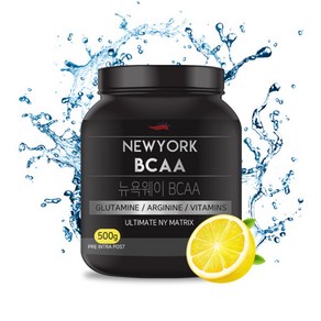 뉴욕웨이 BCAA 레몬맛 아미노산 종합 보충제 헬스 보충제 아미노산 비씨에이에이, 1개, 500g