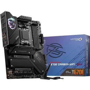 MSI 마더보드 MPG X670E 카본 와이파이 AMD 라이젠 7000 시리즈(AM5) X670 칩셋 ATX MB5862와 호환 가능, X670 카본 AM5 CPU 하이엔드 클래식