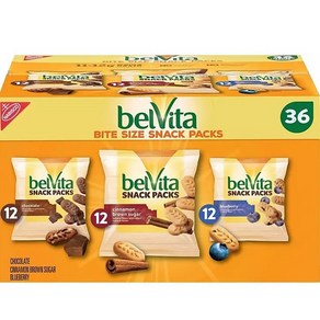 벨 비타 비스켓 버라이어티 팩 {대용량} 36개입x28g belVita Beakfast Biscuit Bites Vaiety Pack, 28g, 1개