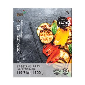 풀토래 닭가슴살 10팩_국내산, 100g, 뉴그릴 10팩, 10개