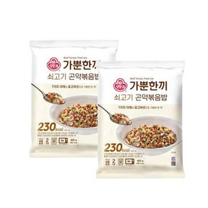 오뚜기 가뿐한끼 쇠고기곤약볶음밥, 2개, 400g