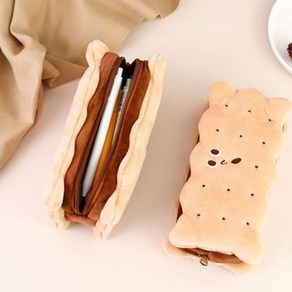 마이카싸 무배 폭신폭신 쿠키 비스켓 펜슬파우치 볼펜파우치