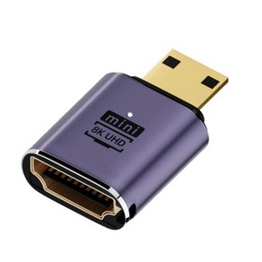 HDMI 2.1(F) to Mini HDMI(M) 변환젠더 T-HDMI21-AFCM [WE2D6D8], 1개