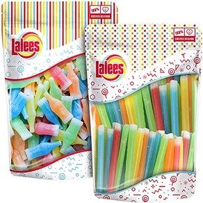 Lalees 닙 왁스 병 캔디 대량 복고풍 캔디 340g 2팩, 2개