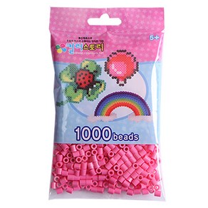 컬러비즈 5mm55g1000개900원, 1개, S06_싱글비즈 핑크색(Pink)