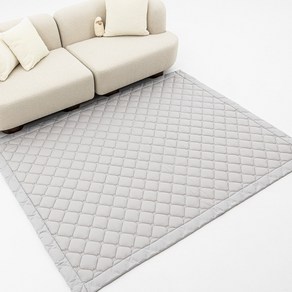 [코스트코]크리스피바바 양모 누빔 패드 겸 카페트 170x220cm - 솔리드 그레이