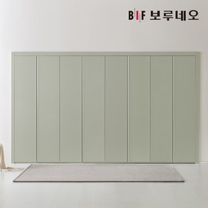 보루네오 E0 PET 파스텔 여닫이 붙박이장 30cm, 미스트그린 30cm