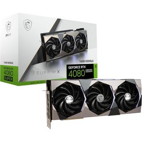 MSI 게이밍 RTX 4080 SUPER 16G SUPRIMX 그래픽 카드 NVIDIA 256비트 부스트 클럭 2655MHz 16GB GDRR6X 23Gbps HDMI/DP 에