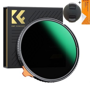 K&F Concept 67mm NANO-X ND2-ND400 가변 ND 필터 렌즈크리너융/캡포함 8K AGC Japan Glass Fade ND2-400 Filte +Cloth, 67mm NANO-X ND2-400 + 72mm 필터캡, 1개