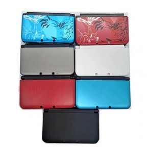 완전한 하우징 쉘 케이스 단추 나사 세트 3DSXL 3DS XL LL 콘솔 페이스플레이트 커버, 1개, 2) Blue