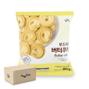 [무료배송]신흥 신흥 버터쿠키 1box (80g ), 20개, 80g