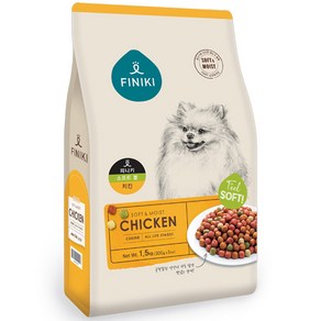 피니키 2개월령부터 전연령 소프트볼 치킨 소프트 사료, 닭, 1.5kg, 2개