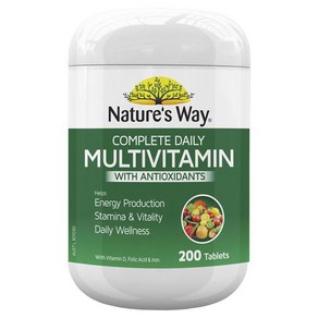 네이쳐스웨이 데일리 멀티비타민 200정 / Natues Way Complete Daily Multivitamin 200 Tablets, 1개