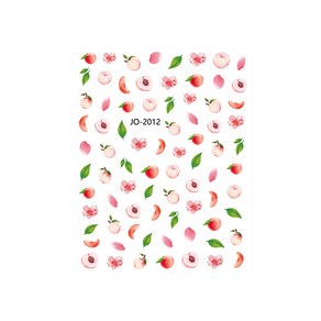 SE-045 복숭아 과일 네일아트 데코 스티커(2012), 1개