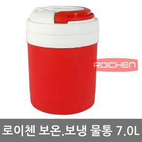 로이첸 미니비 보냉보온통, 레드, 7L, 1개