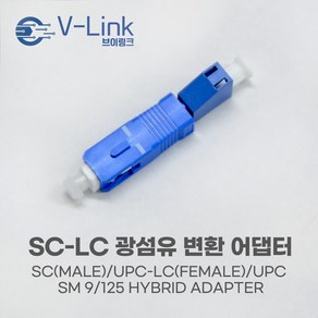 SC(수)-LC(암) 광섬유 하이브리드 어댑터, 1개