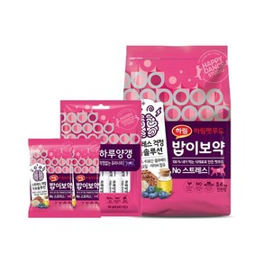 고양이 밥이보약 CAT NO스트레스 3.4kg + 하루 양갱 유리너리 56g 세트(사료 100g, 1개