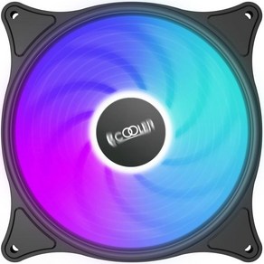 PCCOOLER 120mm 케이스 팬 3팩 FX120 ARGB 컴퓨터 콰이어트 7가지 컬러10 조명 모드로 고급 커스터마이징 PC케이스용 PWM 고성능 쿨링팬, FX120MM X1