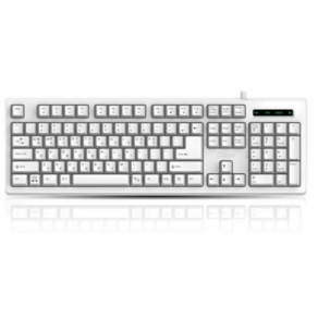 큐센 USB 멤브레인 유선 키보드 + 키스킨 유선키보드, 화이트(white), SEM-DT45 PLUS