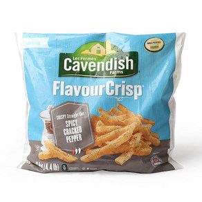 Costco Cavendish Fench Fies Flavoed Cispy Spicy Seasoned 코스트코 CAVENDISH 플레이버 크리스피 스파이시 양념 감자, 2kg, 1개