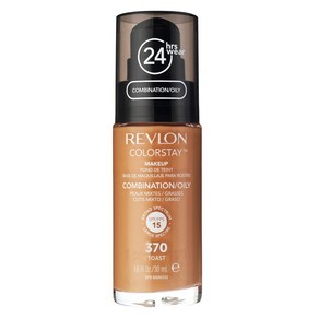 Revlon ColoStay Longwea Liquid Foundation 페이스 메이크업 풀 커버리지 매트 피니시 토스트(370), 1개