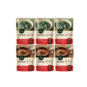 CJ제일제당 [내일도착] 비비고 육개장 500gx6개 + 미역국 500g*6개, 비비고 미역국 500g*6입+ 육개장 500g*6입, 1세트, 500g