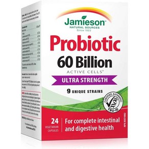 (캐나다 직송) 자미에슨 프로바이오틱 600억 캡슐 24정 2개 Jamieson Pobiotic 60 Billion