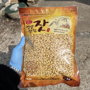 2024년 가평잣 국산잣 햇잣 생잣 1kg, 1개, 백잣