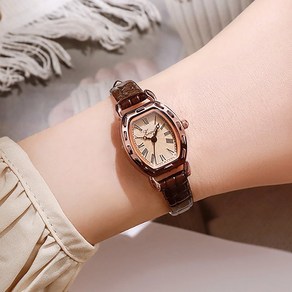 여성 가죽 밴드 손목시계 메탈 패션 빈티지 시계선물 Women's watch