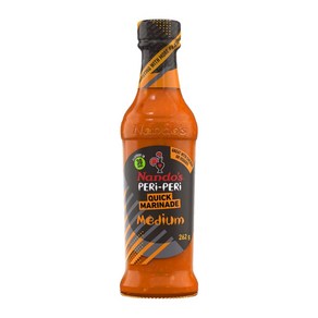 난도 미디엄 페리페리 퀵 마리네이드 치킨 양념 소스 262g Nandos Medium Pei-pei Quick Mainade, 1개